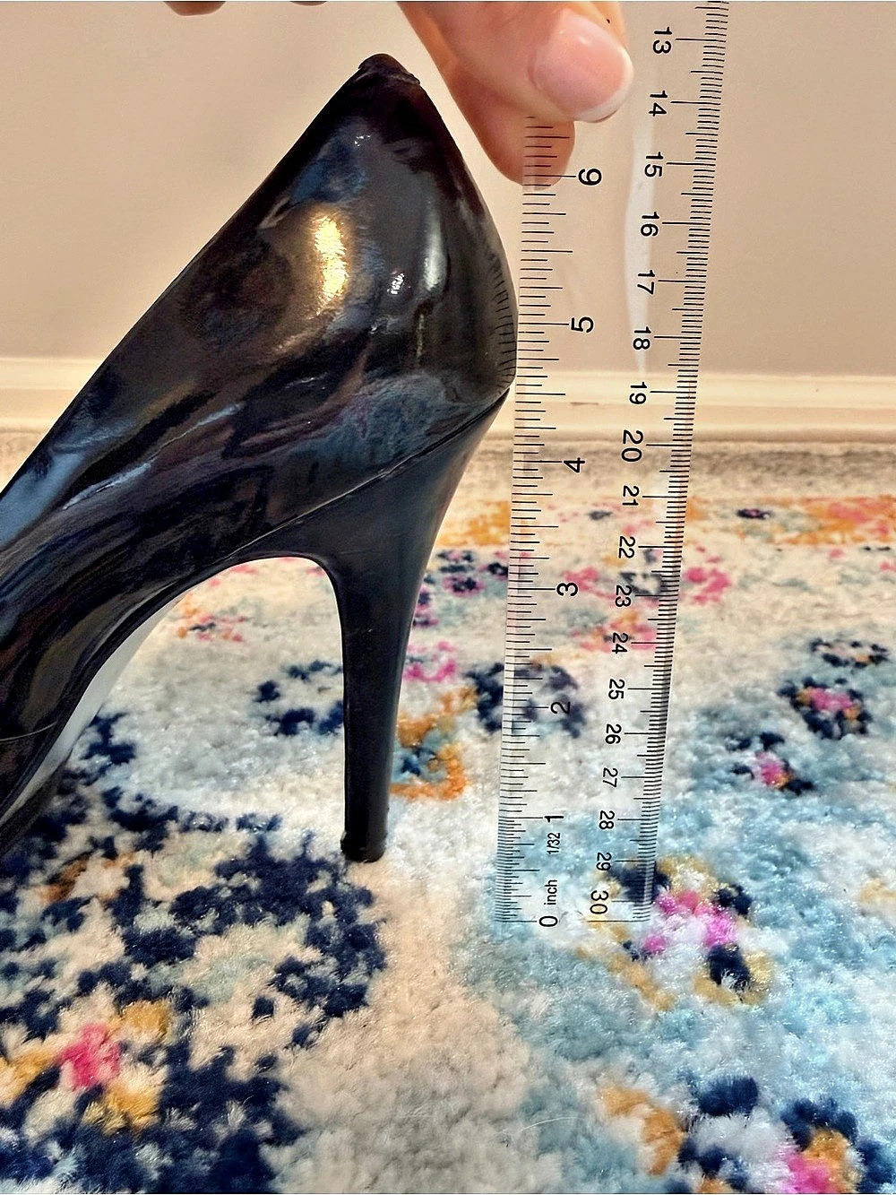 Black Patent Heels - Picture 5 of 6